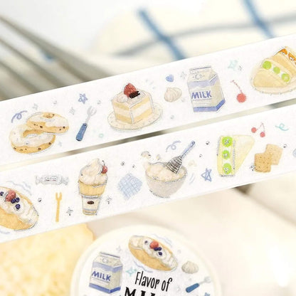 BGM Foil Washi Tape Tokimeki Flavors - Milk - Washi Tapes