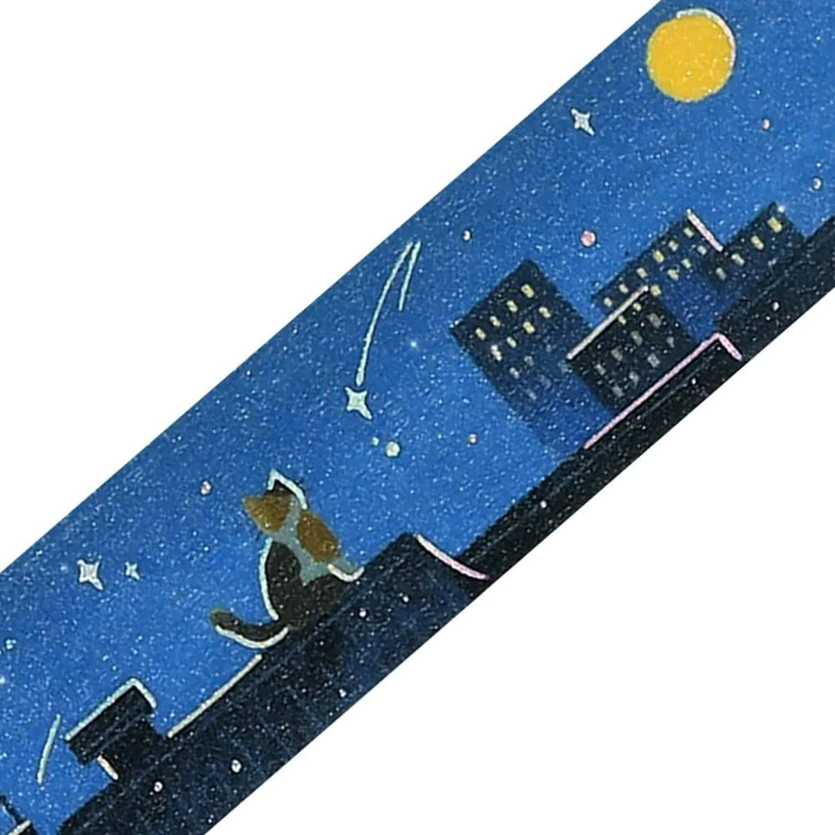 BGM Foil Washi Tape Travel, Sometimes Cats - A Late Night Showered with Stars - Washi Tapes
