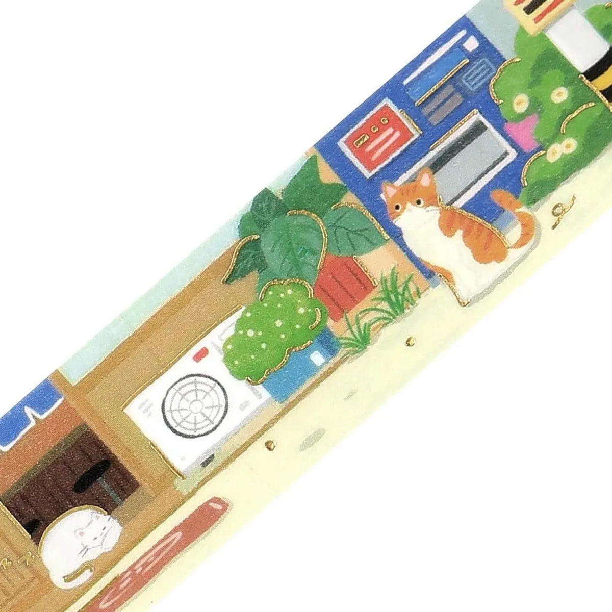 BGM Foil Washi Tape Travel, Sometimes Cats - An Afternoon in the Backstreets - Washi Tapes