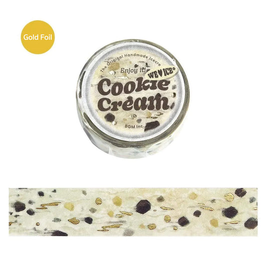 BGM Foil Washi Tape We Love ICE - Cookie Cream - Washi Tapes