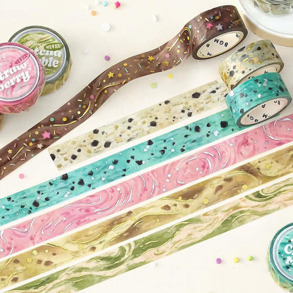 BGM Foil Washi Tape We Love ICE - Matcha Marble - Washi Tapes