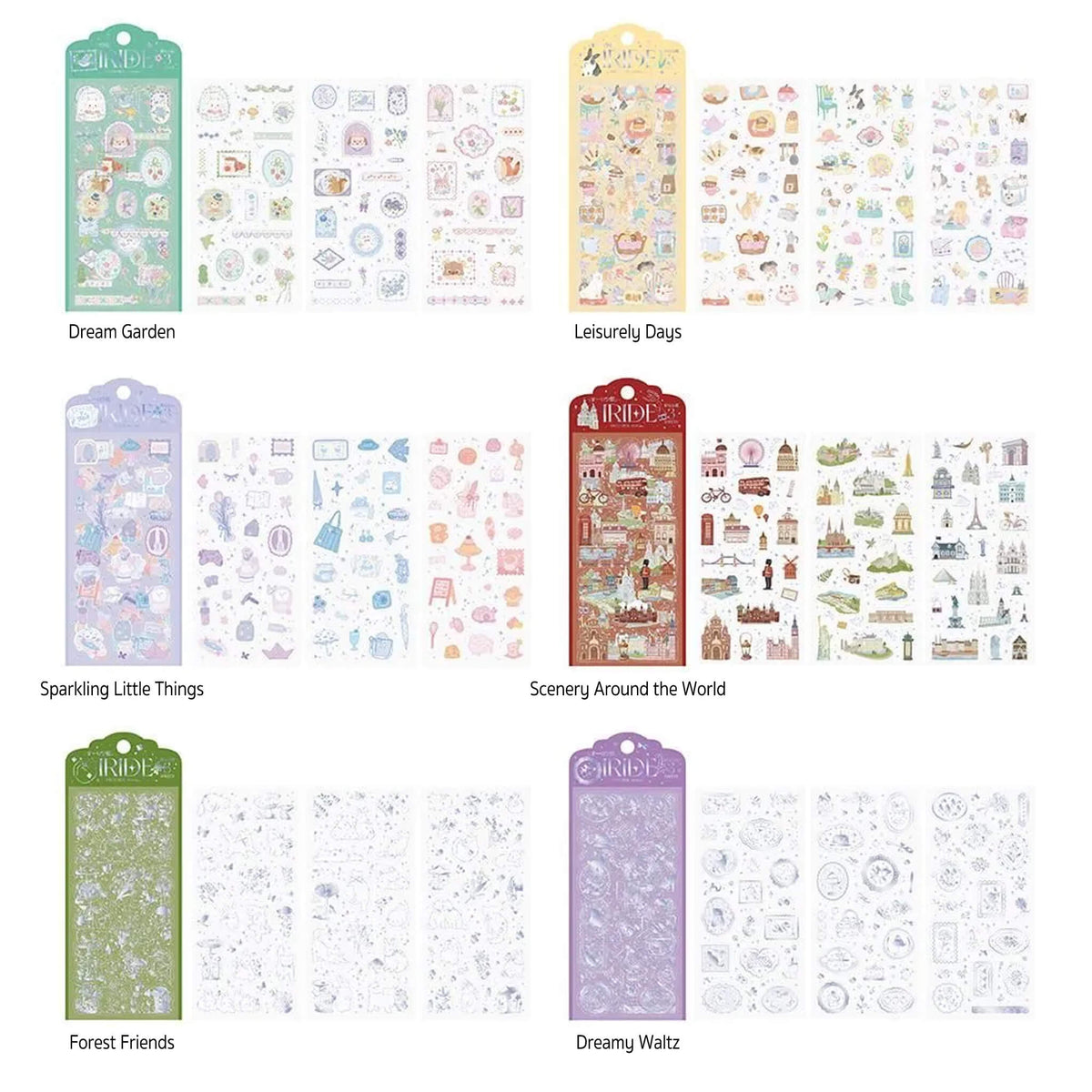 BGM IRIDE Sticker Vol. 5 - Dream Garden - Sticker Sheets