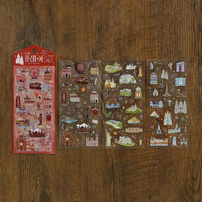 BGM IRIDE Sticker Vol. 5 - Scenery Around the World - Sticker Sheets