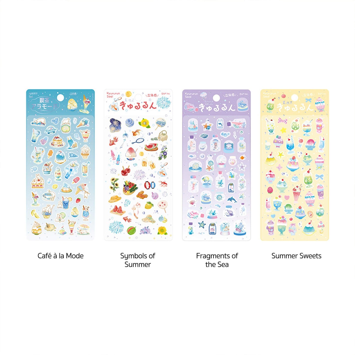 BGM Kyururun 3D Sticker 2026 Summer Limited - Café à la Mode - Sticker Sheets