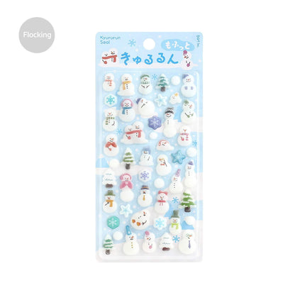 BGM Kyururun 3D Sticker 2026 Winter Limited - Fluffy Snowman - Sticker Sheets
