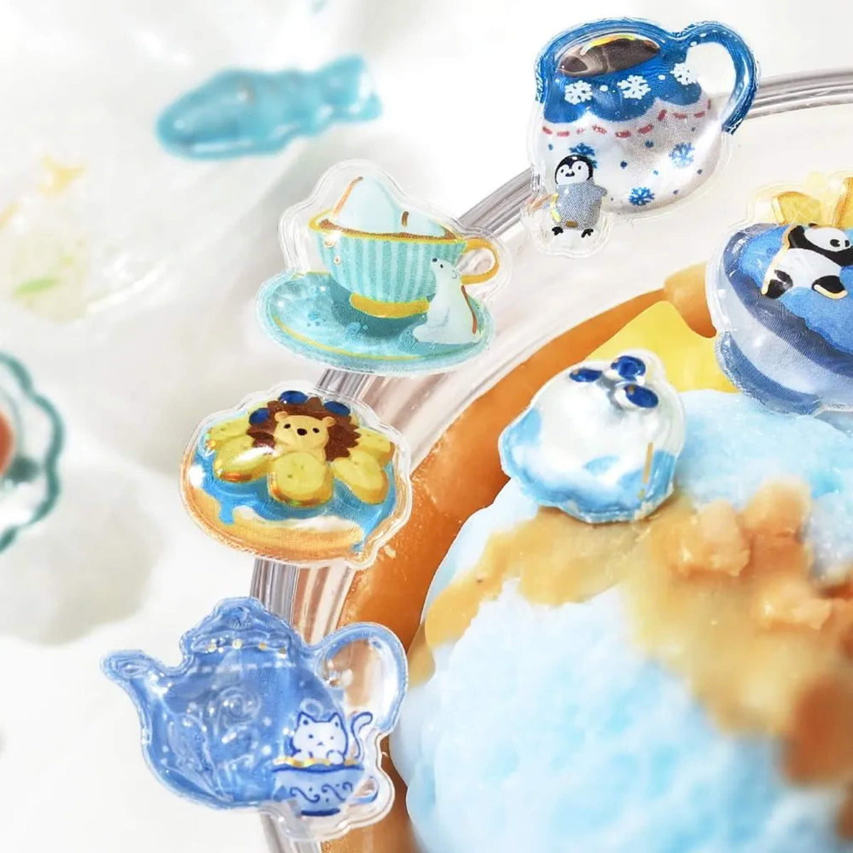 BGM Kyururun 3D Sticker Vol. 4 - Afternoon Tea・A Little Break - Sticker Sheets