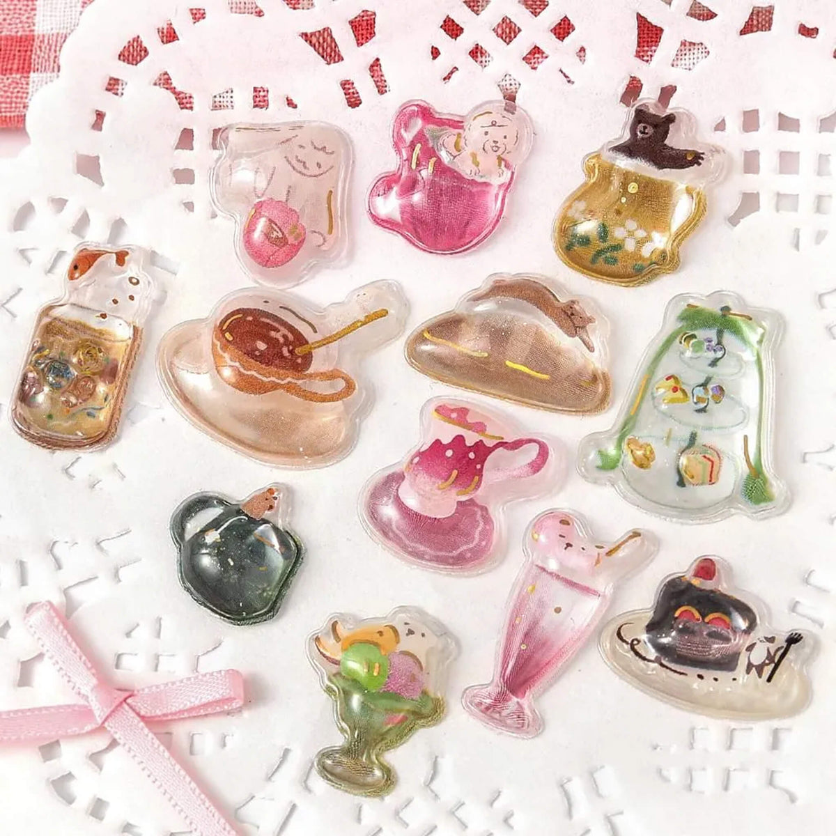 BGM Kyururun 3D Sticker Vol. 4 - Afternoon Tea・Snack Time - Sticker Sheets