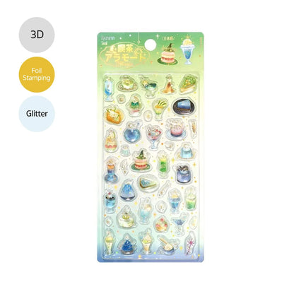BGM Kyururun 3D Sticker Vol. 4 - Café à la Mode・Magic - Sticker Sheets