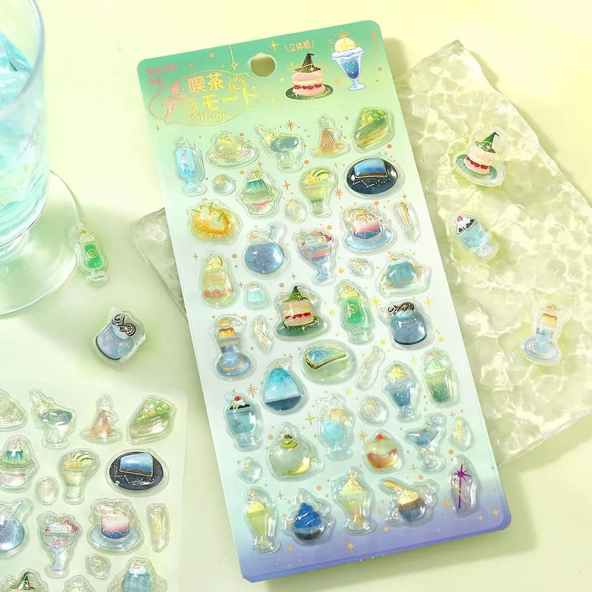 BGM Kyururun 3D Sticker Vol. 4 - Café à la Mode・Magic - Sticker Sheets