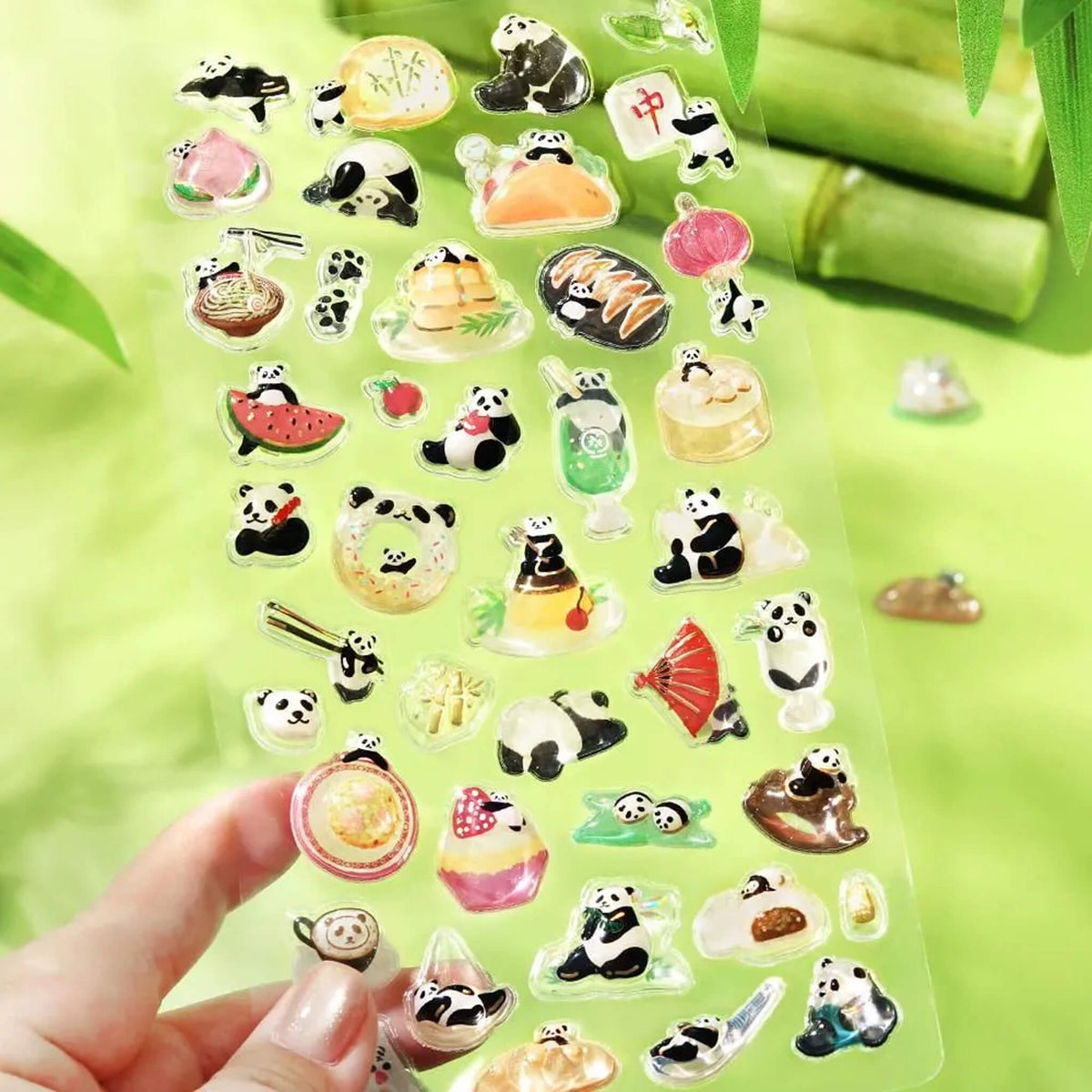 BGM Kyururun 3D Sticker Vol. 4 - Panda Days - Sticker Sheets