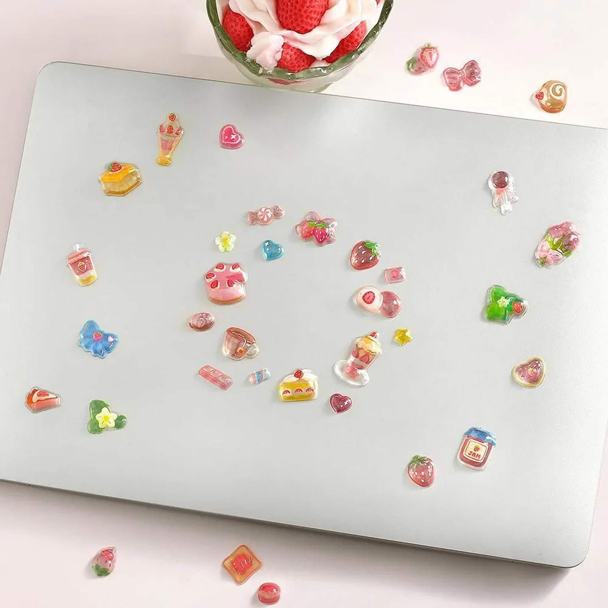 BGM Kyururun 3D Sticker Vol. 4 - Strawberry Sweets - Sticker Sheets