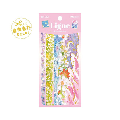 BGM Ligne Deco Sticker - Oil Painting - Flake Stickers