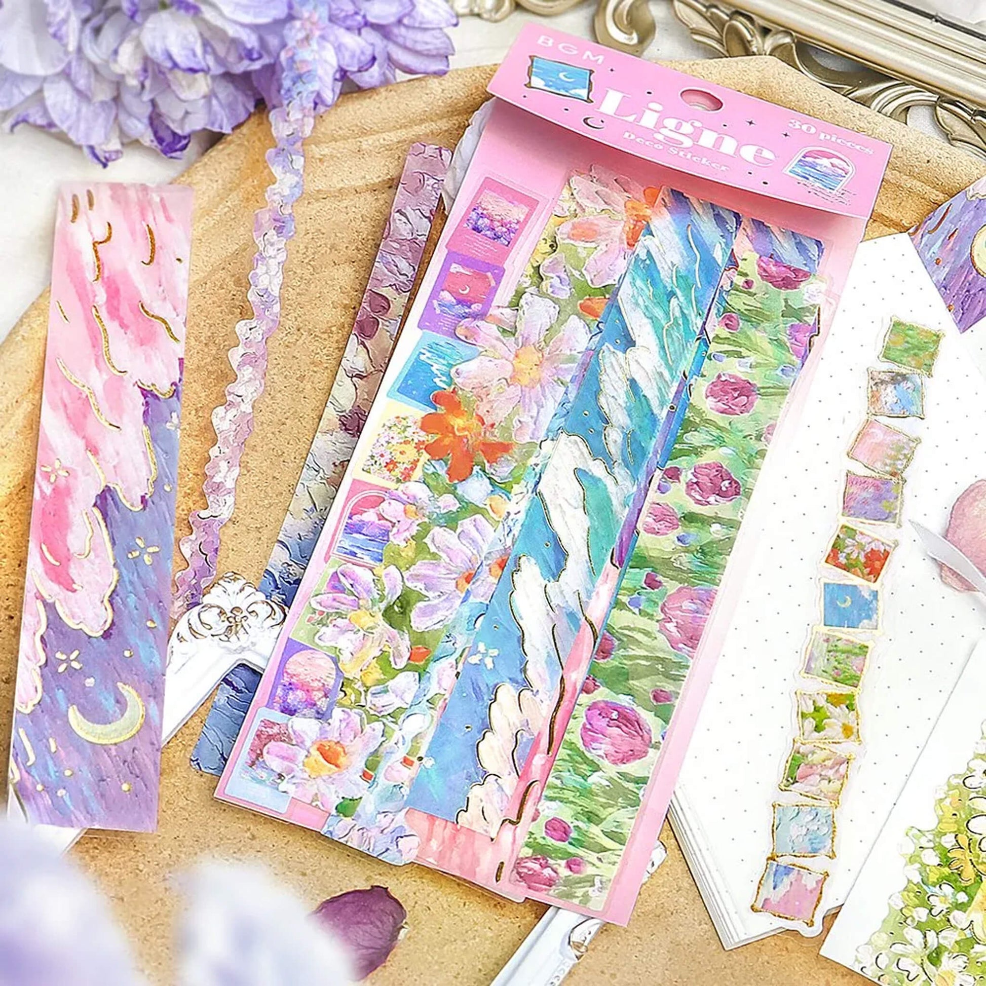 BGM Ligne Deco Sticker - Oil Painting - Flake Stickers