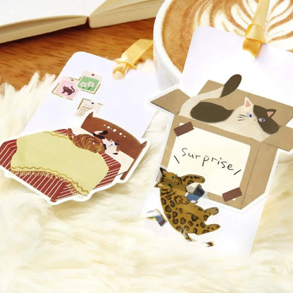 BGM Memo Sticker Cat Diary - Yellow - Sticky Notes