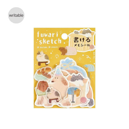 BGM Memo Sticker Fuwari Sketch - Yellow - Sticky Notes