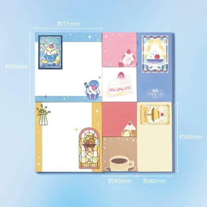 BGM MEMONO Memo Pad Set - Kissaten à la Mode Stained Glass - Memo Pads