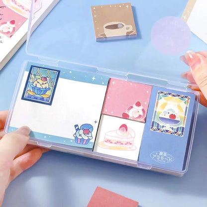 BGM MEMONO Memo Pad Set - Kissaten à la Mode Stained Glass - Memo Pads