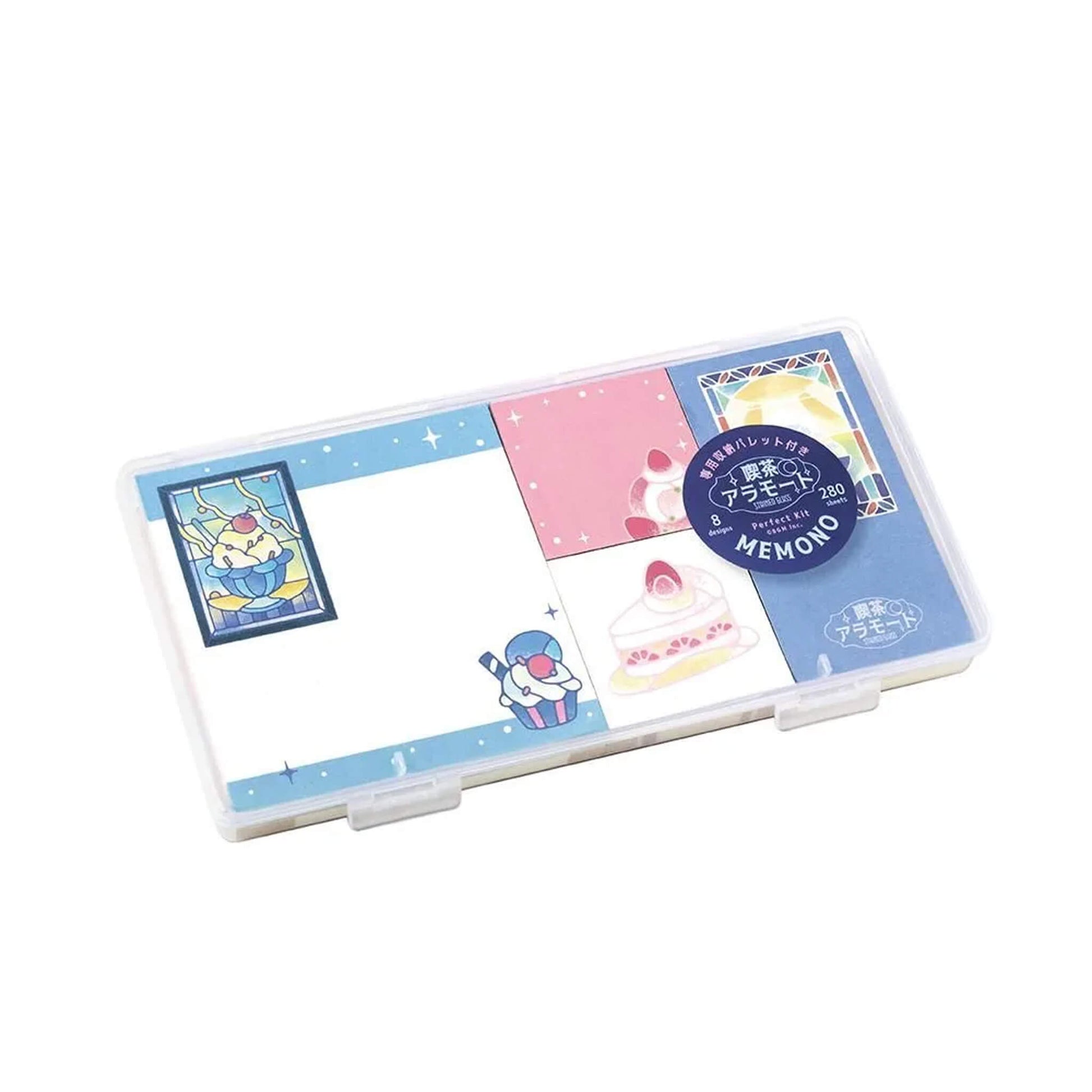 BGM MEMONO Memo Pad Set - Kissaten à la Mode Stained Glass - Memo Pads