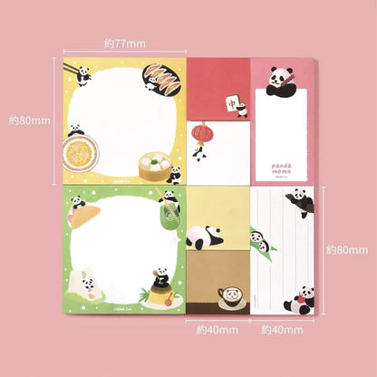 BGM MEMONO Memo Pad Set - Panda Day - Memo Pads