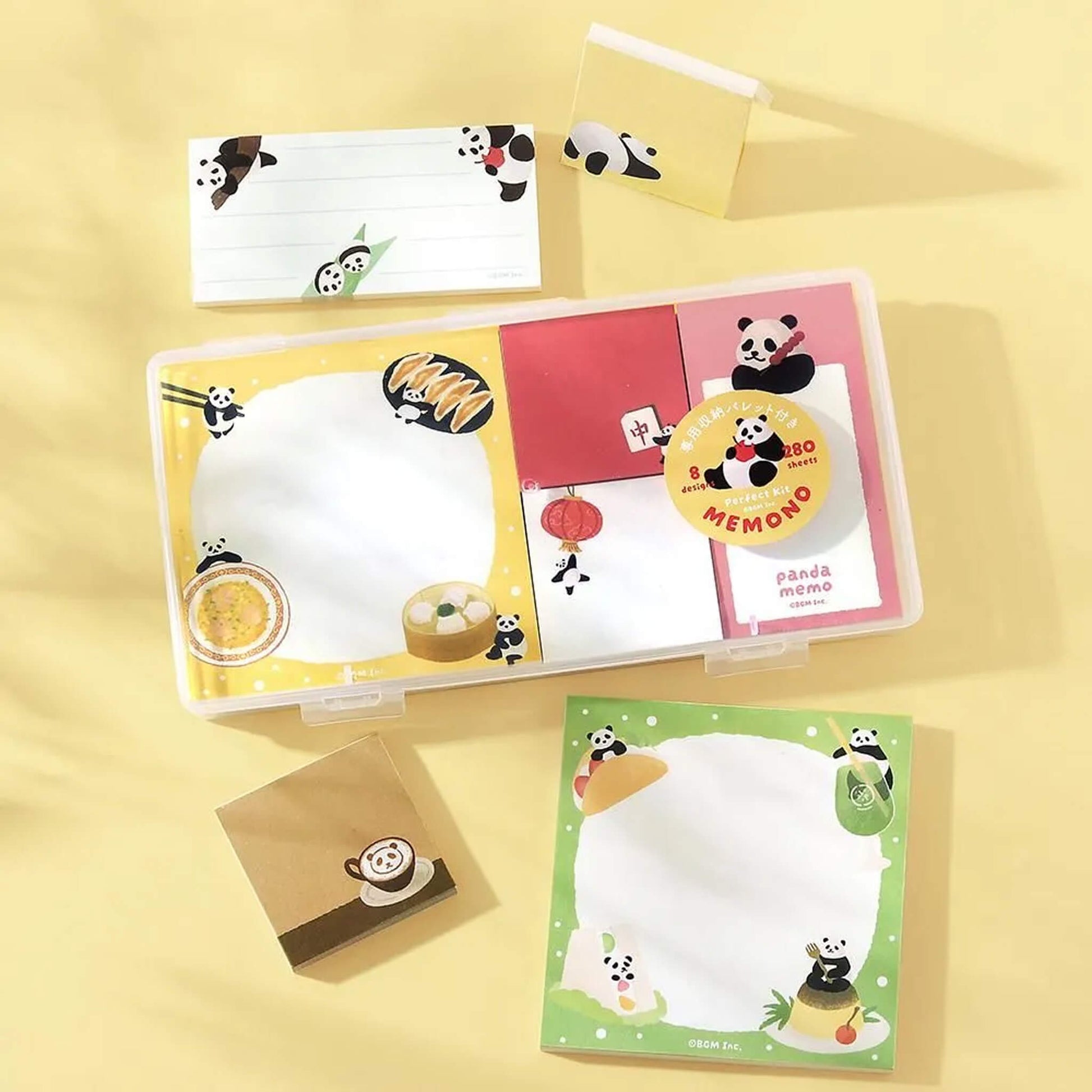 BGM MEMONO Memo Pad Set - Panda Day - Memo Pads