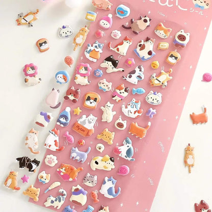 BGM Muni Muni Sticker Sheet Vol.2 - Mini Cats - Sticker Sheets
