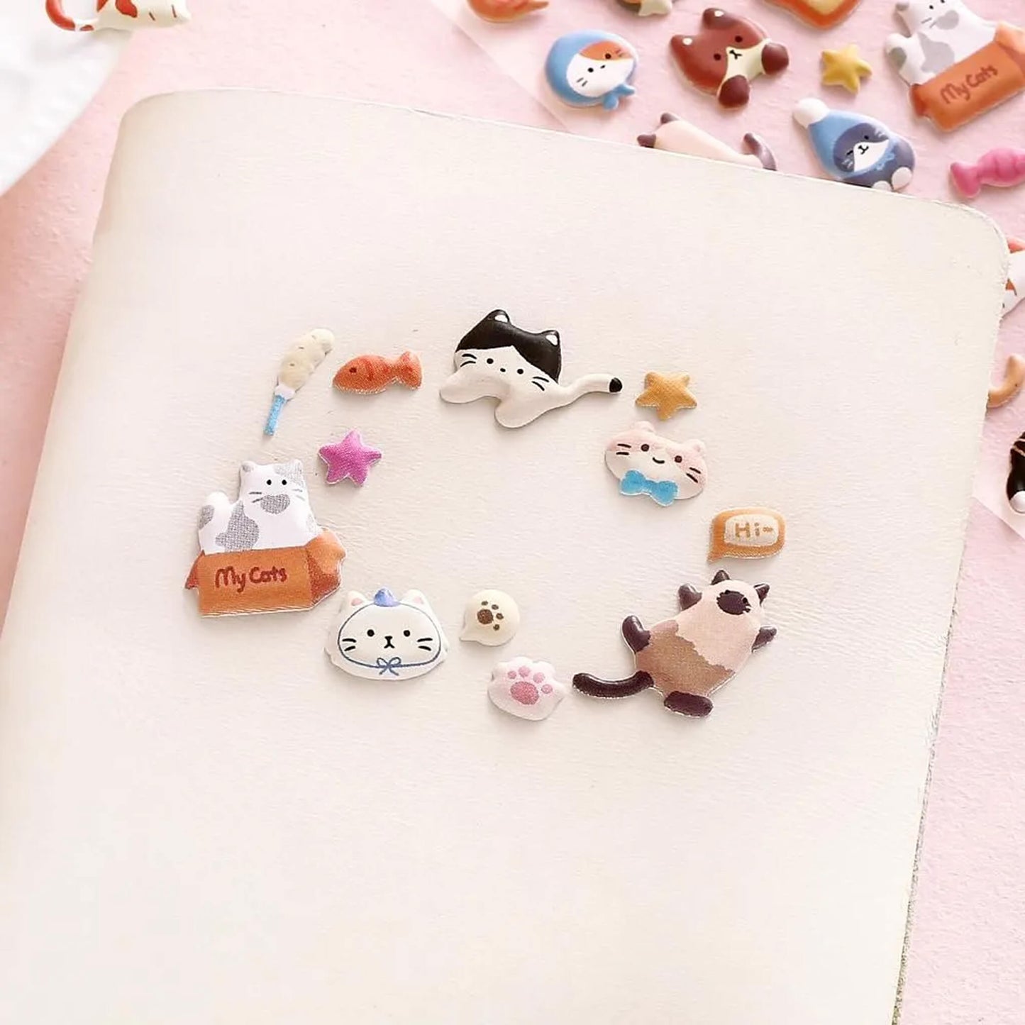 BGM Muni Muni Sticker Sheet Vol.2 - Mini Cats - Sticker Sheets