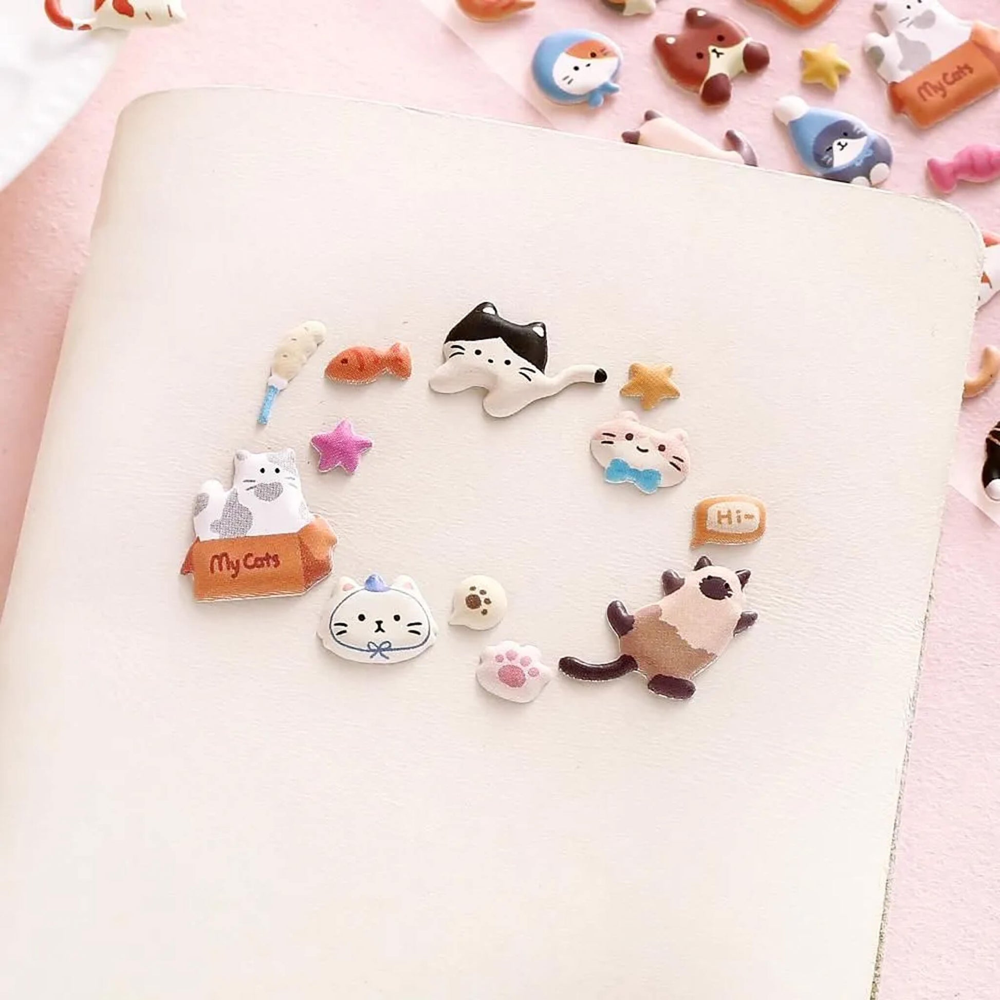 BGM Muni Muni Sticker Sheet Vol.2 - Mini Cats - Sticker Sheets