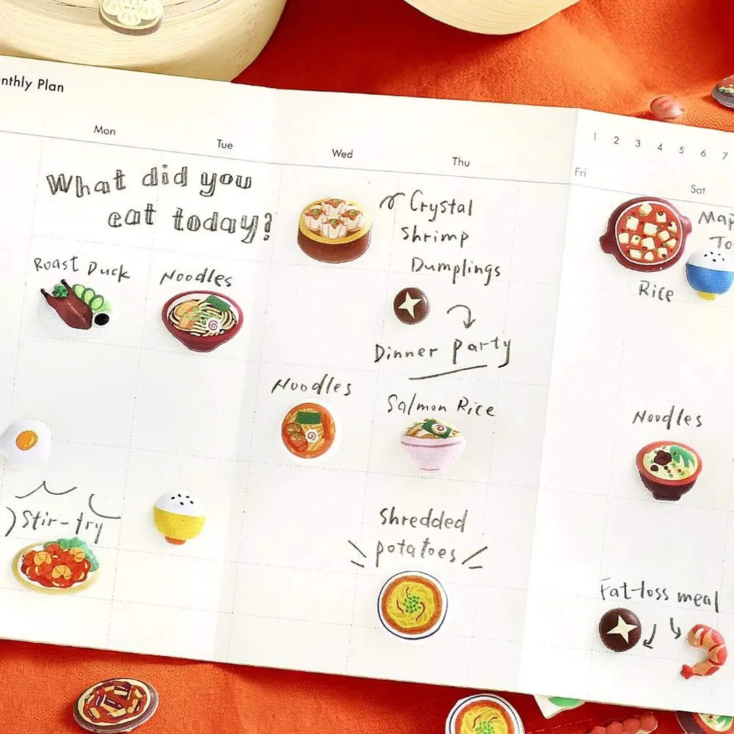 BGM Muni Muni Sticker Sheet Vol.2 - Mini Chinese Restaurant - Sticker Sheets