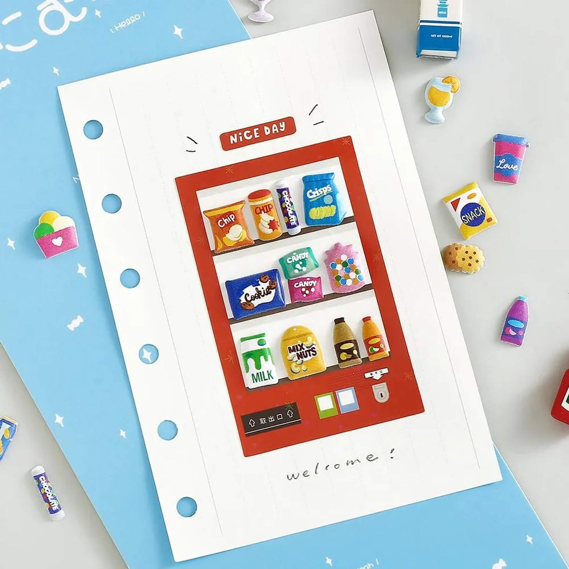 BGM Muni Muni Sticker Sheet Vol.2 - Mini Snack Bar - Sticker Sheets