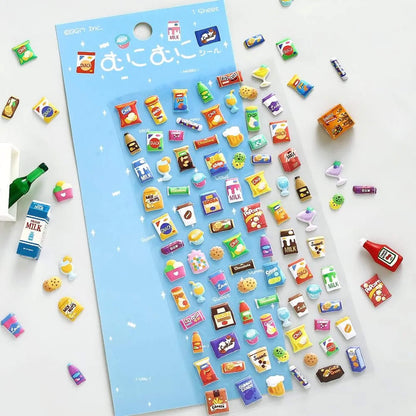 BGM Muni Muni Sticker Sheet Vol.2 - Mini Snack Bar - Sticker Sheets