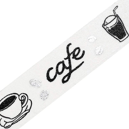 BGM Silver Foil Washi Tape Monotone - Cafe - Washi Tapes