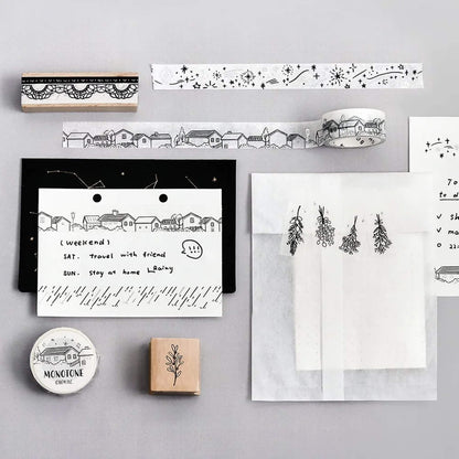 BGM Silver Foil Washi Tape Monotone - Swag - Washi Tapes