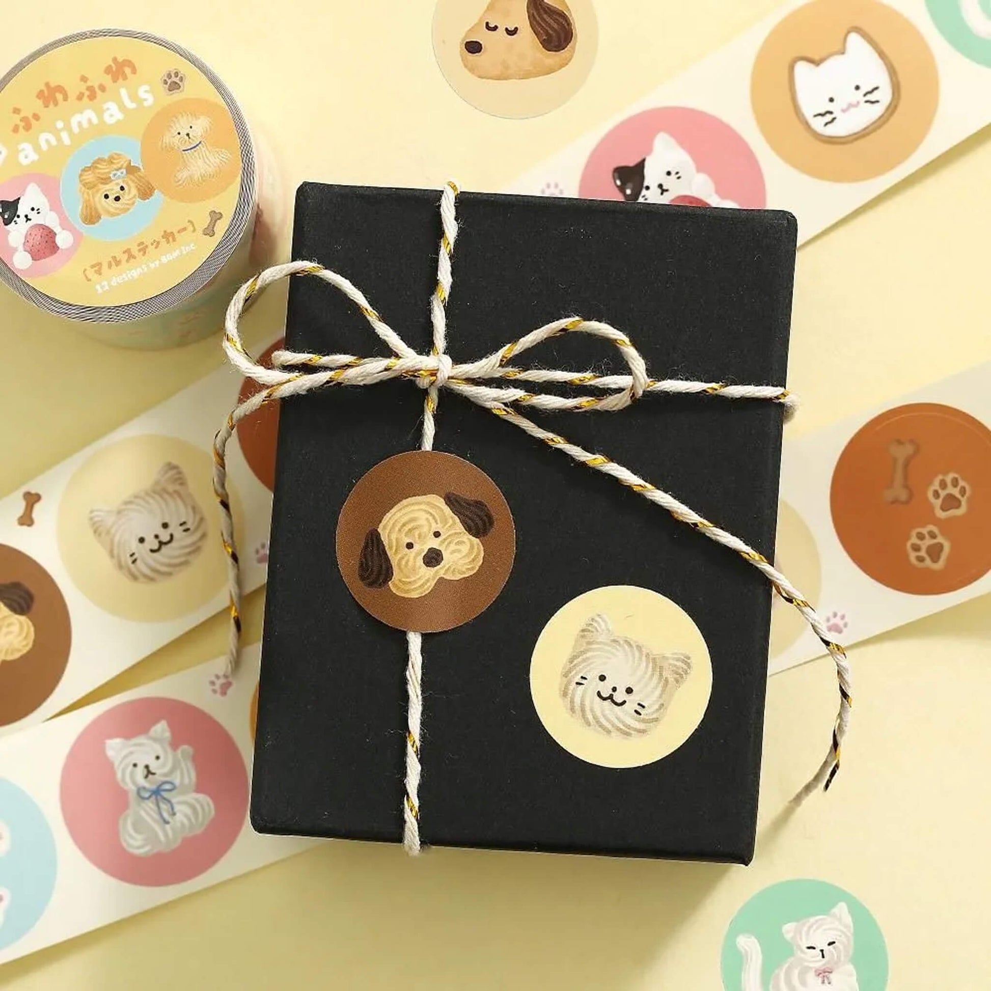 BGM Sticker Roll Round - Fluffy Animals - Sticker Rolls