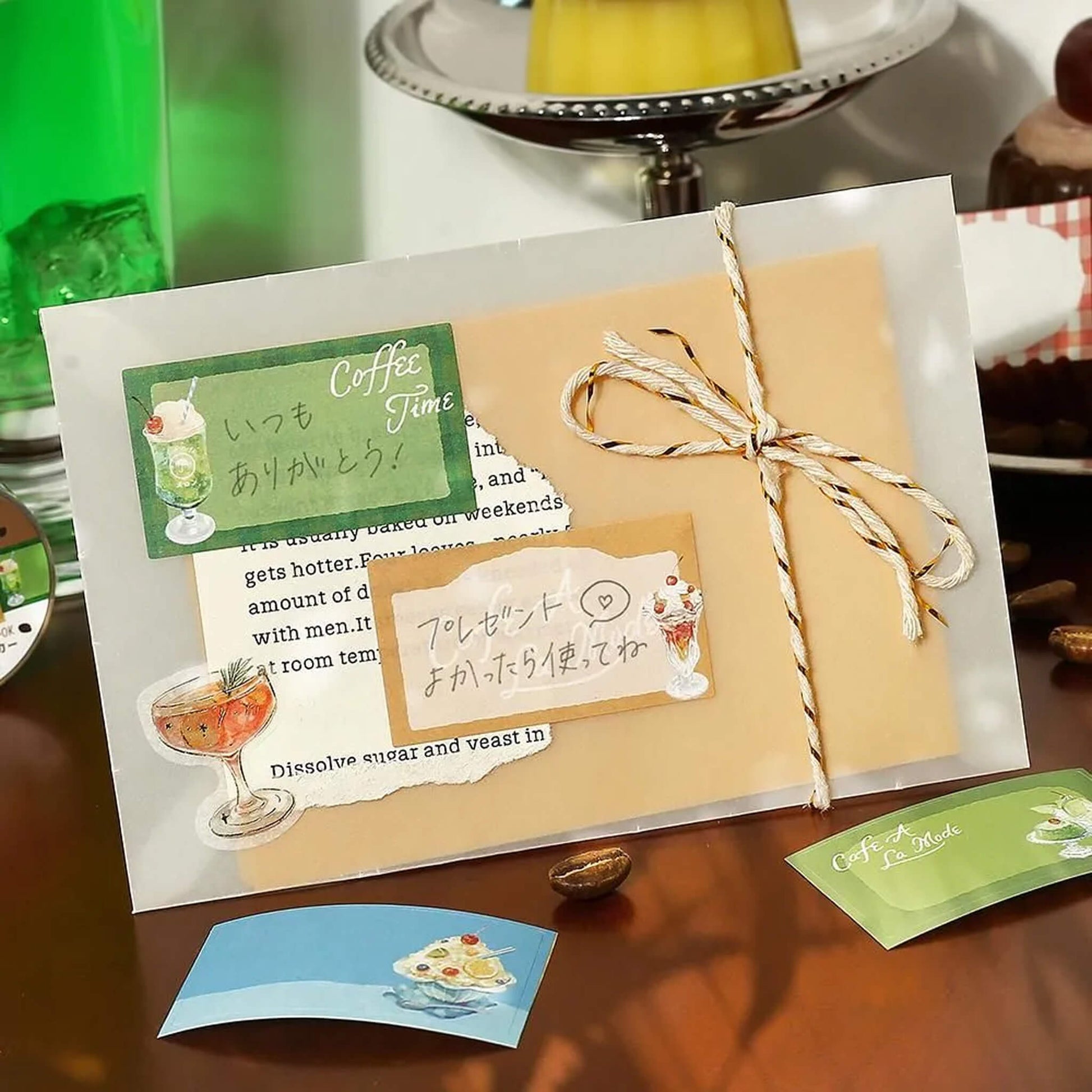 BGM Sticker Roll Writable - Café à la Mode - Sticky Notes