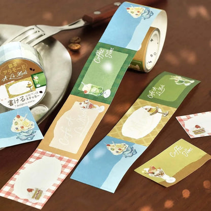 BGM Sticker Roll Writable - Café à la Mode - Sticky Notes