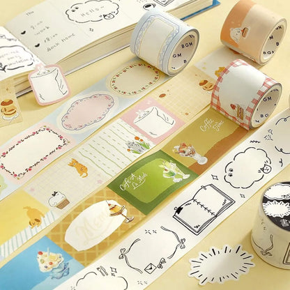 BGM Sticker Roll Writable - Warmth Day - Sticky Notes