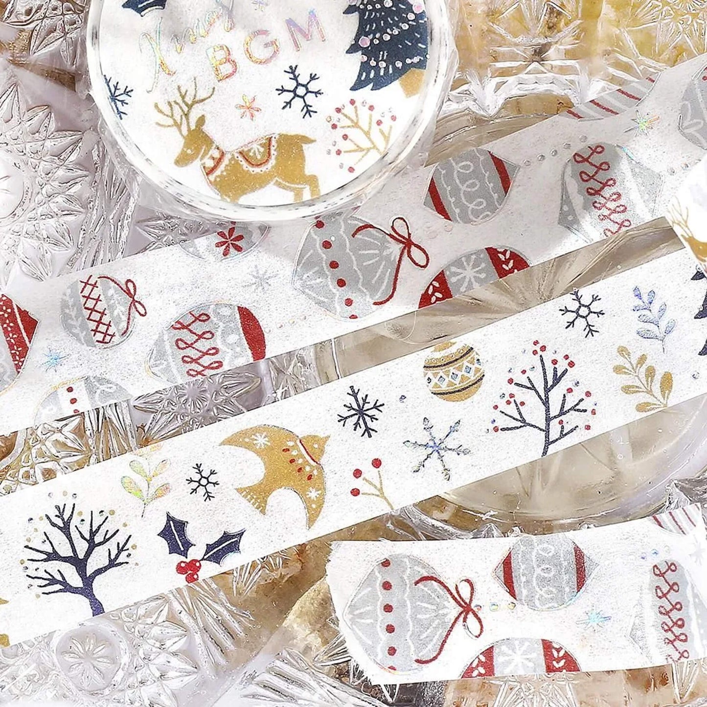 BGM Washi Tape Foil 2025 Christmas Limited - Christmas Forest [15mm Width] - Washi Tapes