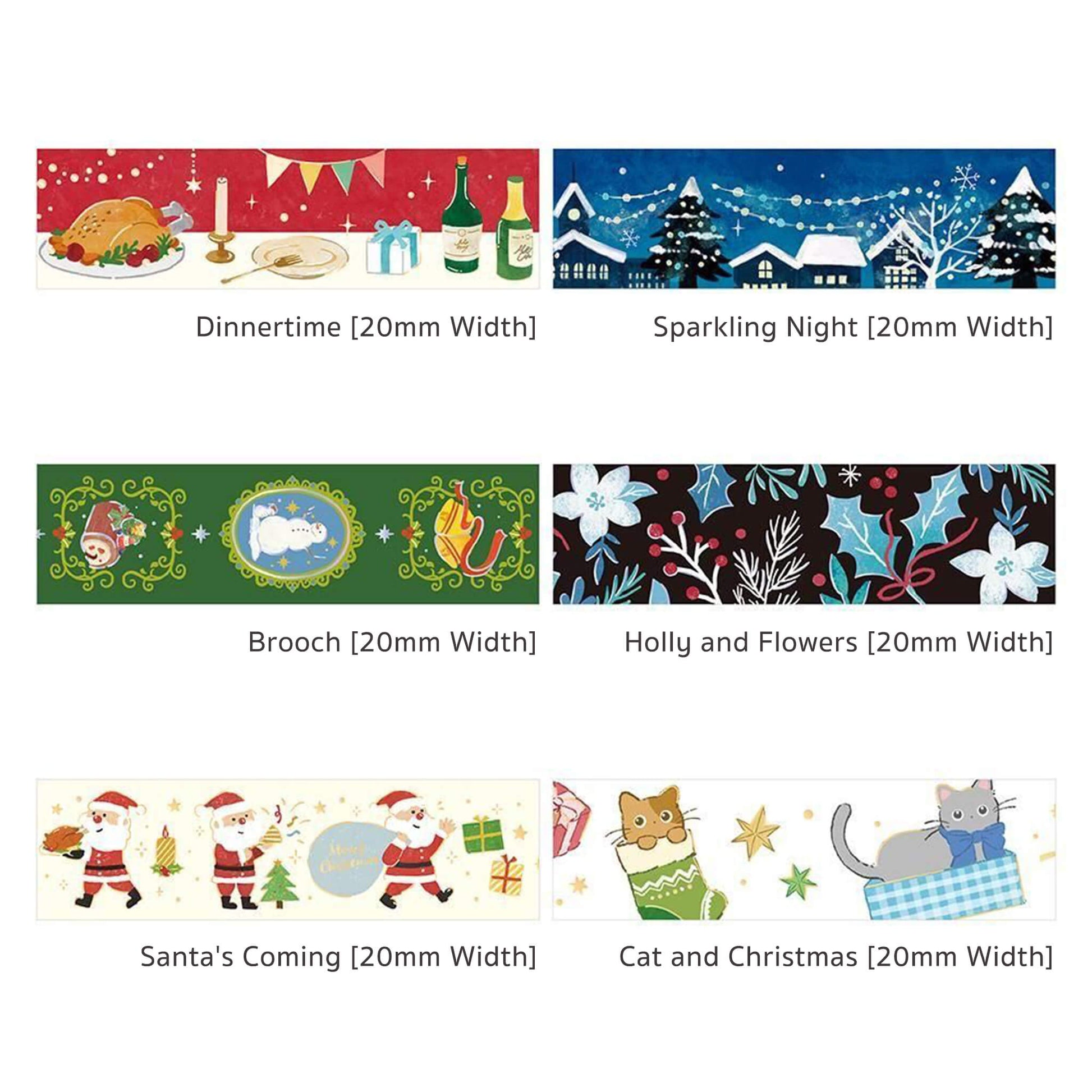 BGM Washi Tape Foil 2025 Christmas Limited - Dinnertime [20mm Width] - Washi Tapes