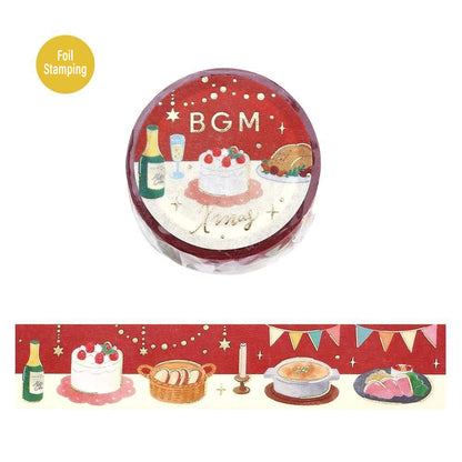 BGM Washi Tape Foil 2025 Christmas Limited - Dinnertime [20mm Width] - Washi Tapes