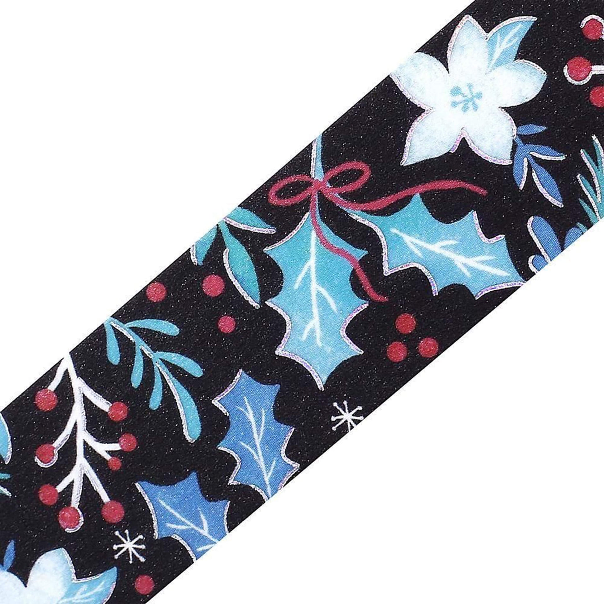 BGM Washi Tape Foil 2025 Christmas Limited - Holly and Flower [20mm Width] - Washi Tapes
