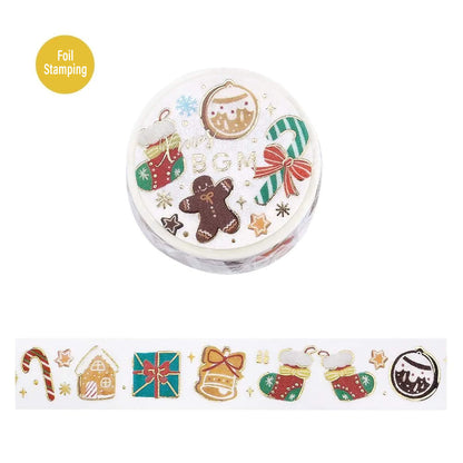 BGM Washi Tape Foil 2025 Christmas Limited - Little Things [15mm Width] - Washi Tapes