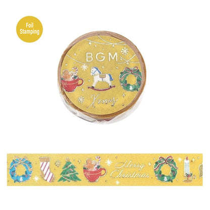 BGM Washi Tape Foil 2025 Christmas Limited - Mini Object [15mm Width] - Washi Tapes