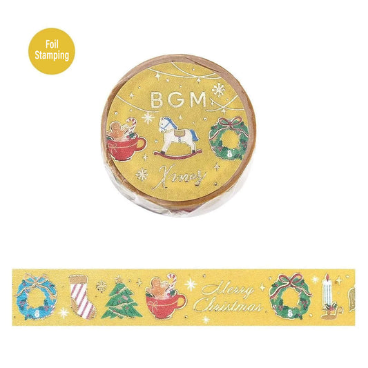 BGM Washi Tape Foil 2025 Christmas Limited - Mini Object [15mm Width] - Washi Tapes