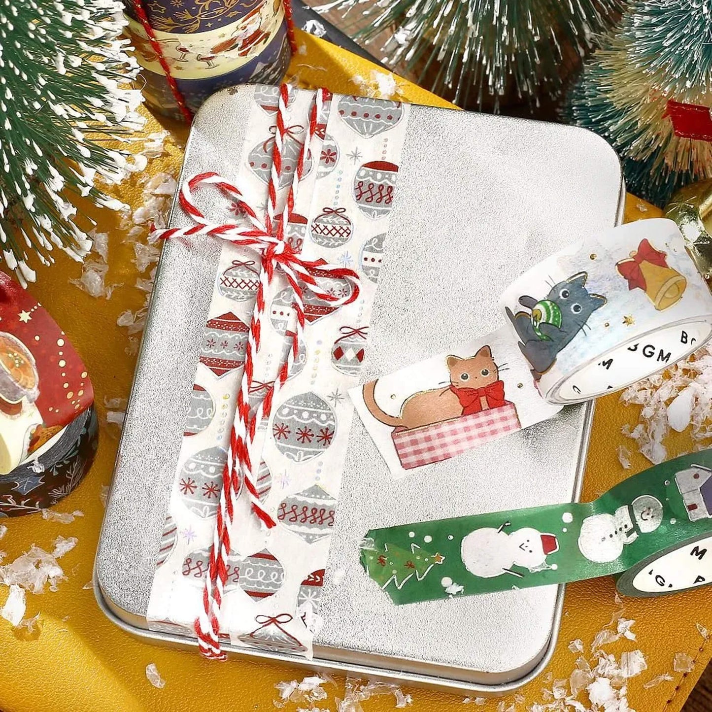 BGM Washi Tape Foil 2025 Christmas Limited - Nordic Ornament [15mm Width] - Washi Tapes