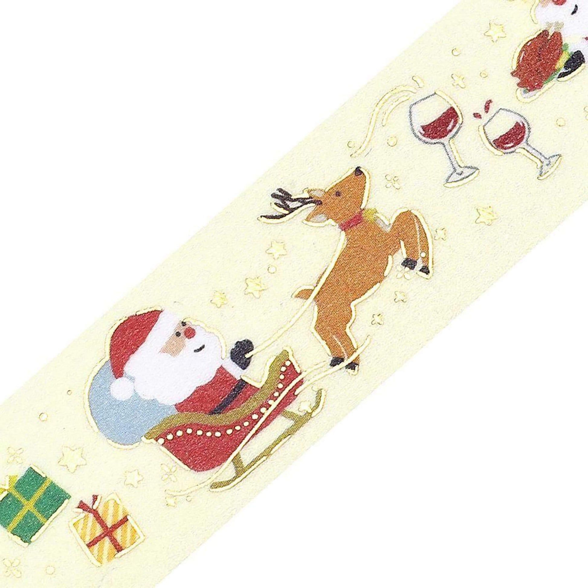 BGM Washi Tape Foil 2025 Christmas Limited - Santa's Coming [20mm Width] - Washi Tapes