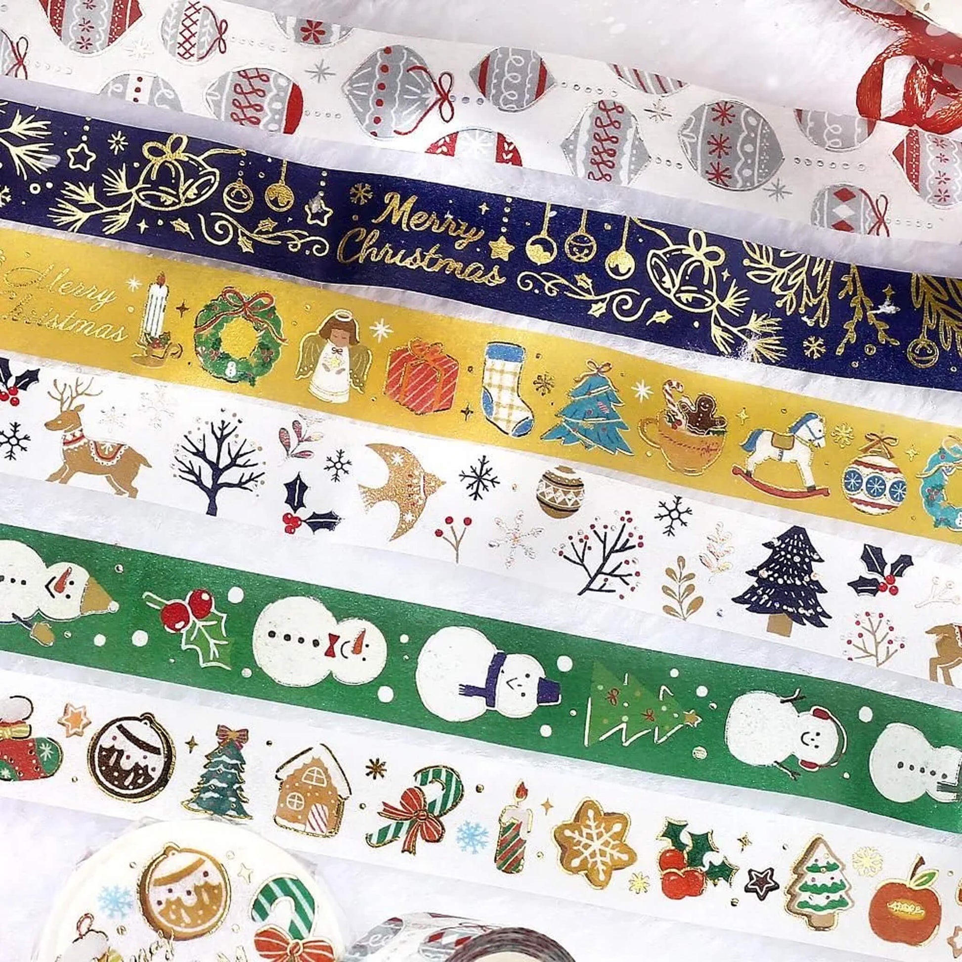 BGM Washi Tape Foil 2025 Christmas Limited - Snowman [15mm Width] - Washi Tapes