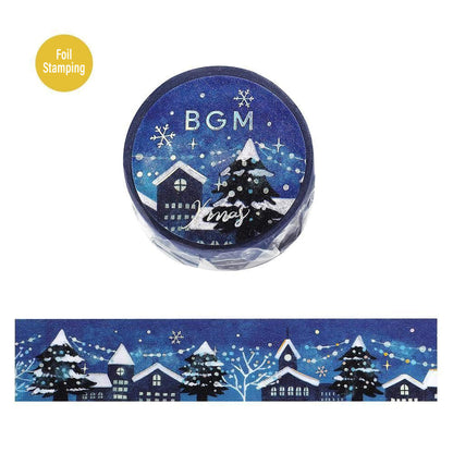 BGM Washi Tape Foil 2025 Christmas Limited - Sparkling Night [20mm Width] - Washi Tapes