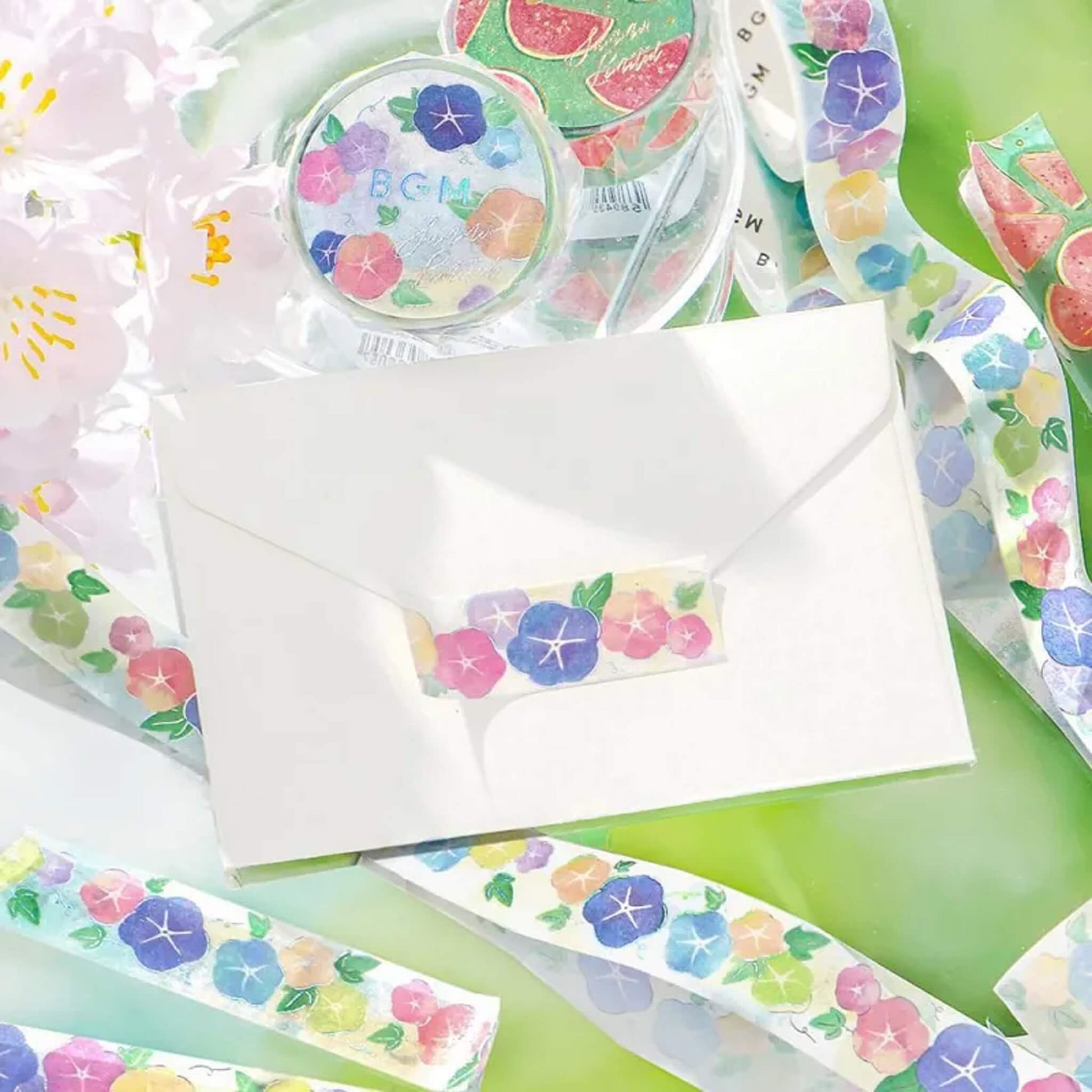 BGM Washi Tape Foil 2025 Summer Limited - Morning Glory [15mm Width] - Washi Tapes