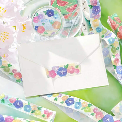 BGM Washi Tape Foil 2025 Summer Limited - Morning Glory [15mm Width] - Washi Tapes