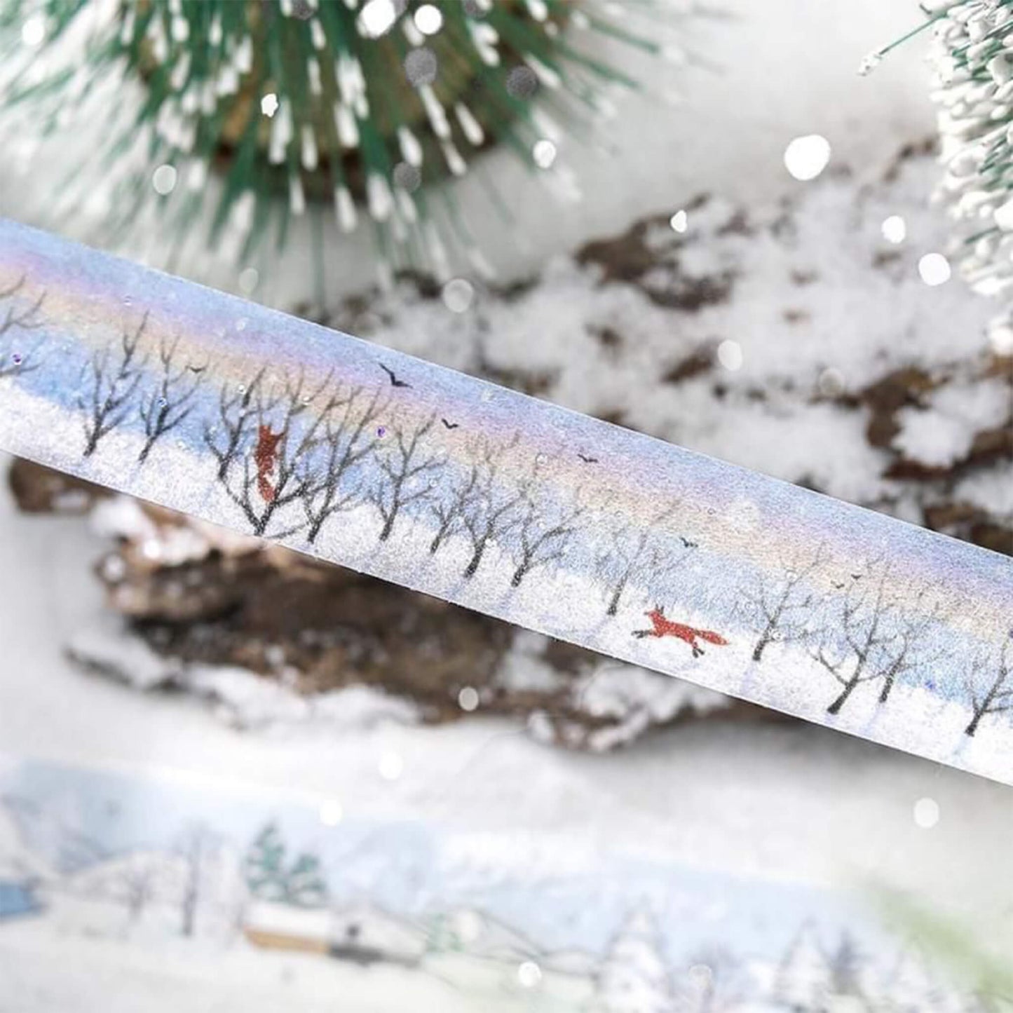 BGM Washi Tape Foil 2025 Winter Limited - Morning Forest Walk [15mm Width] - Washi Tapes